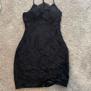 Black lace dress